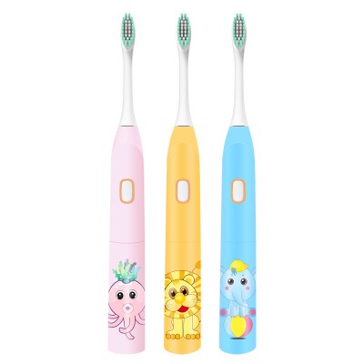 Hot Sell Children Cartoon Pattern Electric Toothbrush Double-sided Teeth Tooth Brush Heads For Kids With Soft Replacement Heads