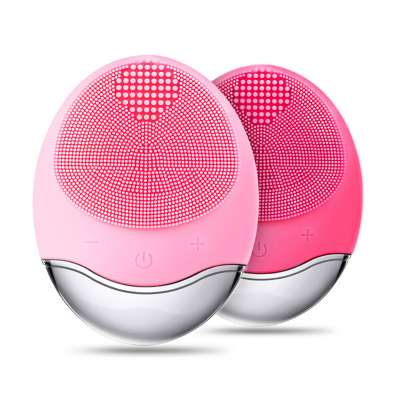 New Design Waterproof Cleaning Exfoliator Beauty Device Skin Care Face Silicone Electric Cleansing Facial Brush